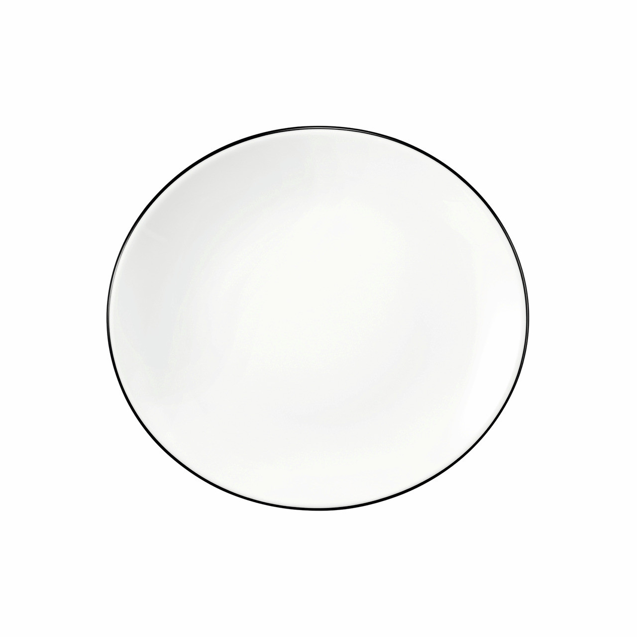 Modern Life, Frühstücksteller oval 210 x 192 mm Black Line